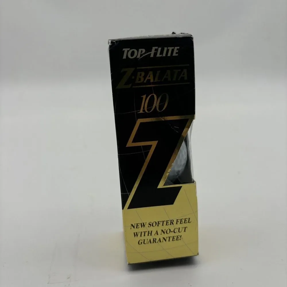 Vintage New Top Flite Z.Balata 90 Guarantee 3 golf Ball Set Siemens